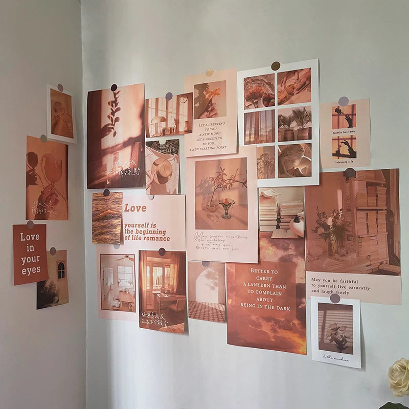Nordic Retro Wall Photo Card Stickers