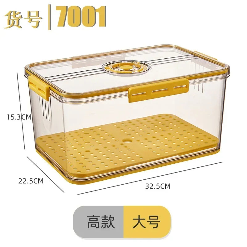 High-Capacity Kitchen Food Storage Organizer Box