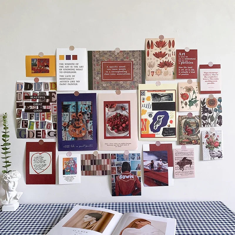 Nordic Retro Wall Photo Card Stickers