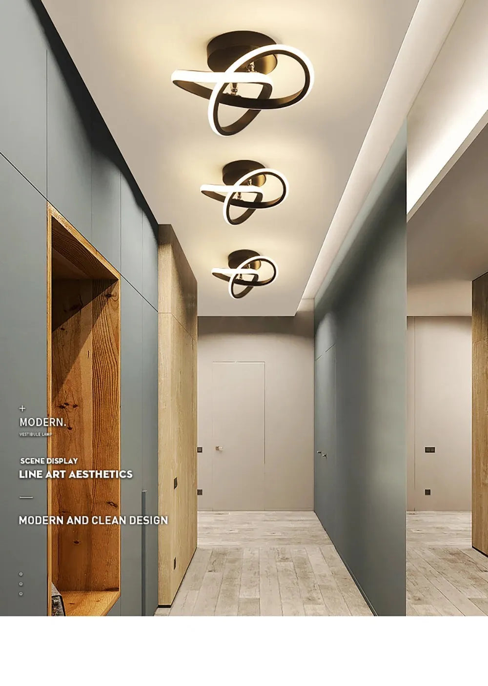 Modern LED Strip Ceiling Aisle Lights