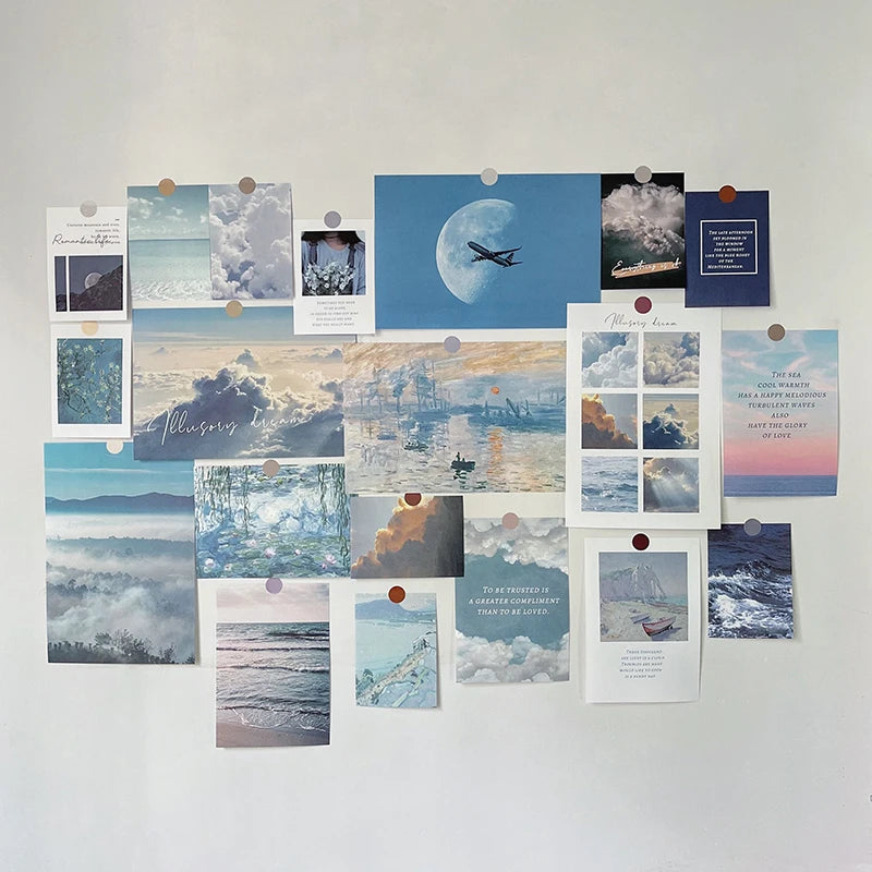 Nordic Retro Wall Photo Card Stickers