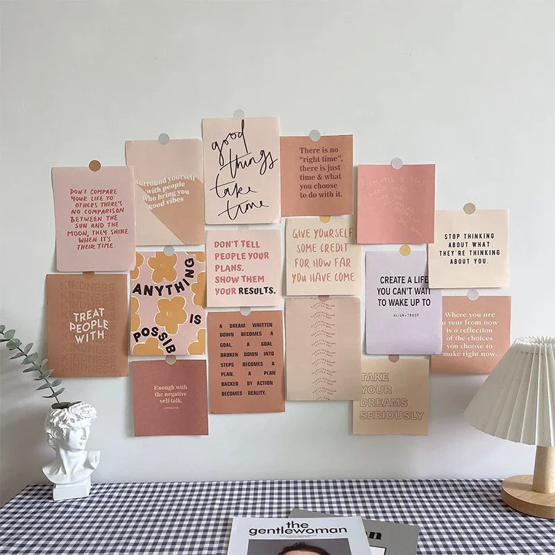 Nordic Retro Wall Photo Card Stickers