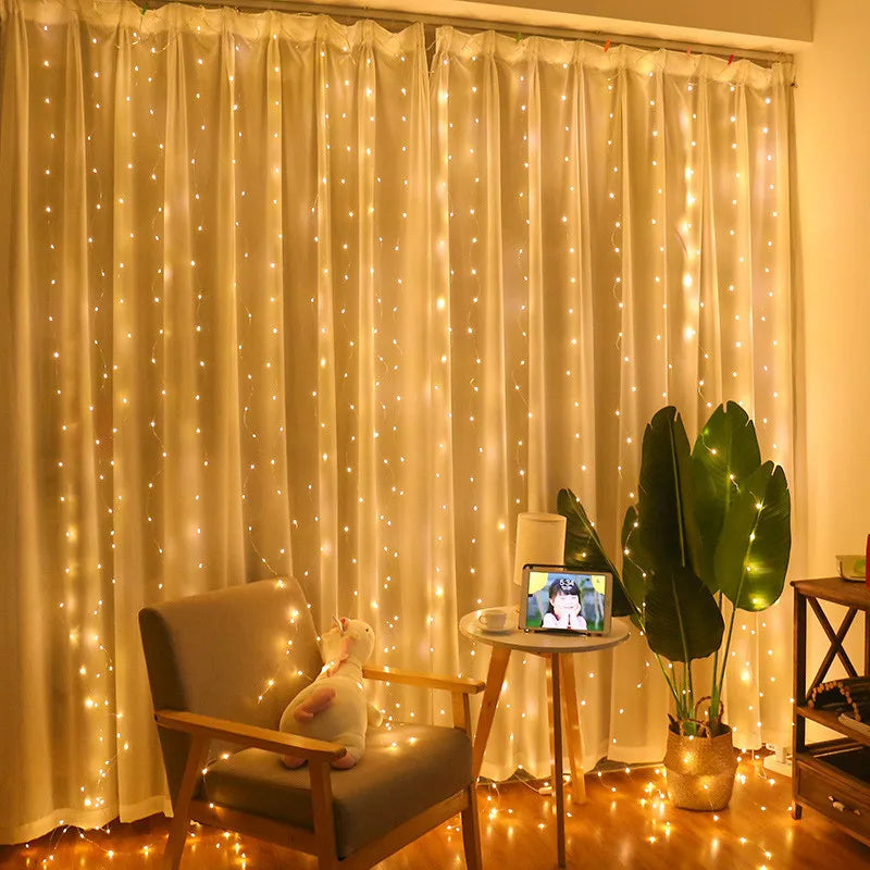 USB Curtain Fairy Lights with Remote (3x3M / 6x3M)