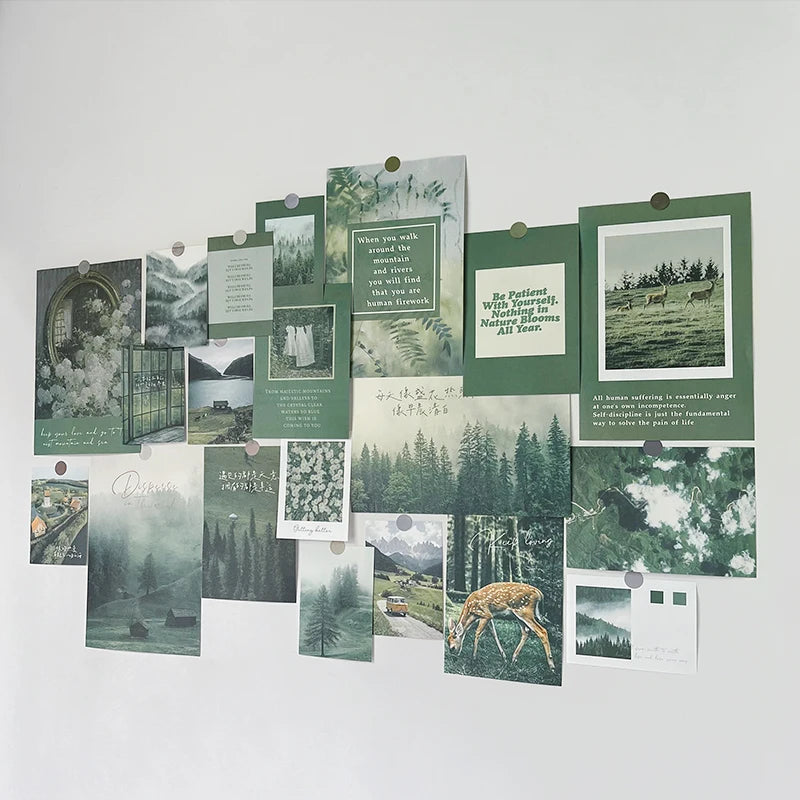 Nordic Retro Wall Photo Card Stickers