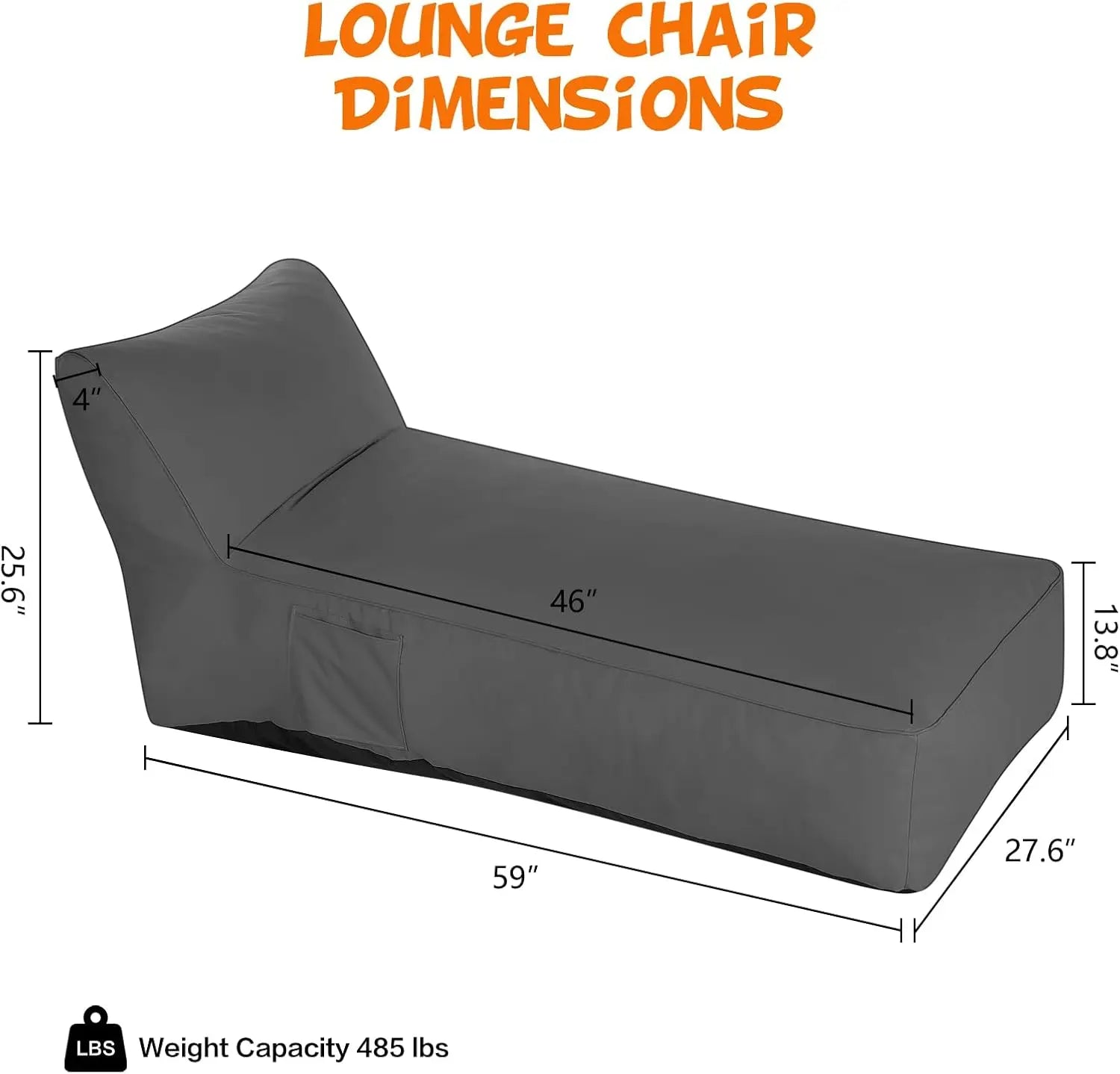 Outdoor Chaise Lounge Recliner – UV & Water Resistant