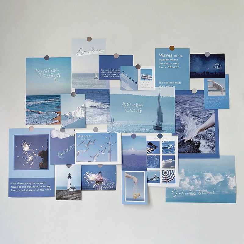 Nordic Retro Wall Photo Card Stickers