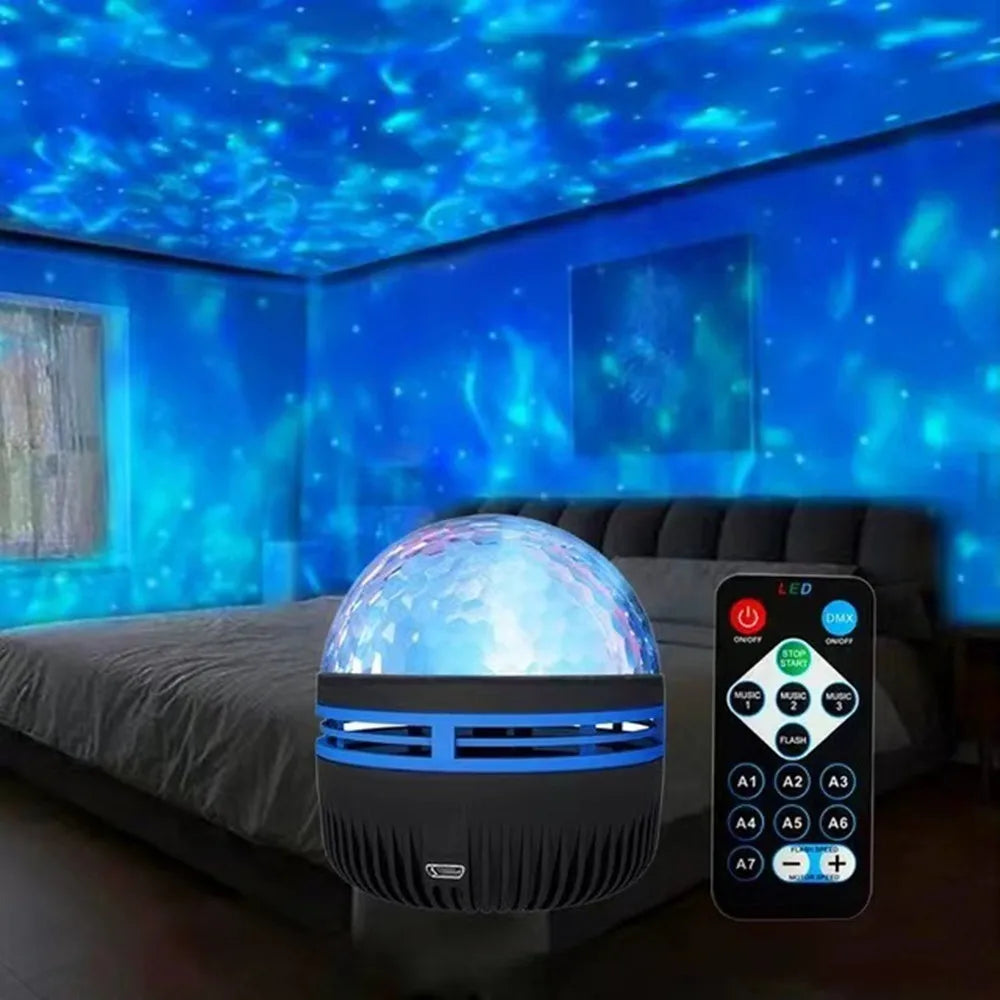 USB LED Starry Sky Projector Night Light with Remote