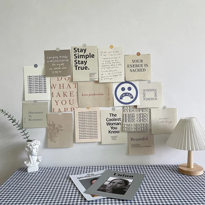 Nordic Retro Wall Photo Card Stickers