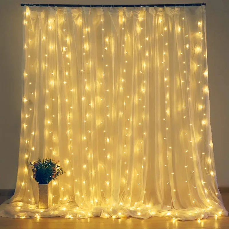 USB Curtain Fairy Lights with Remote (3x3M / 6x3M)