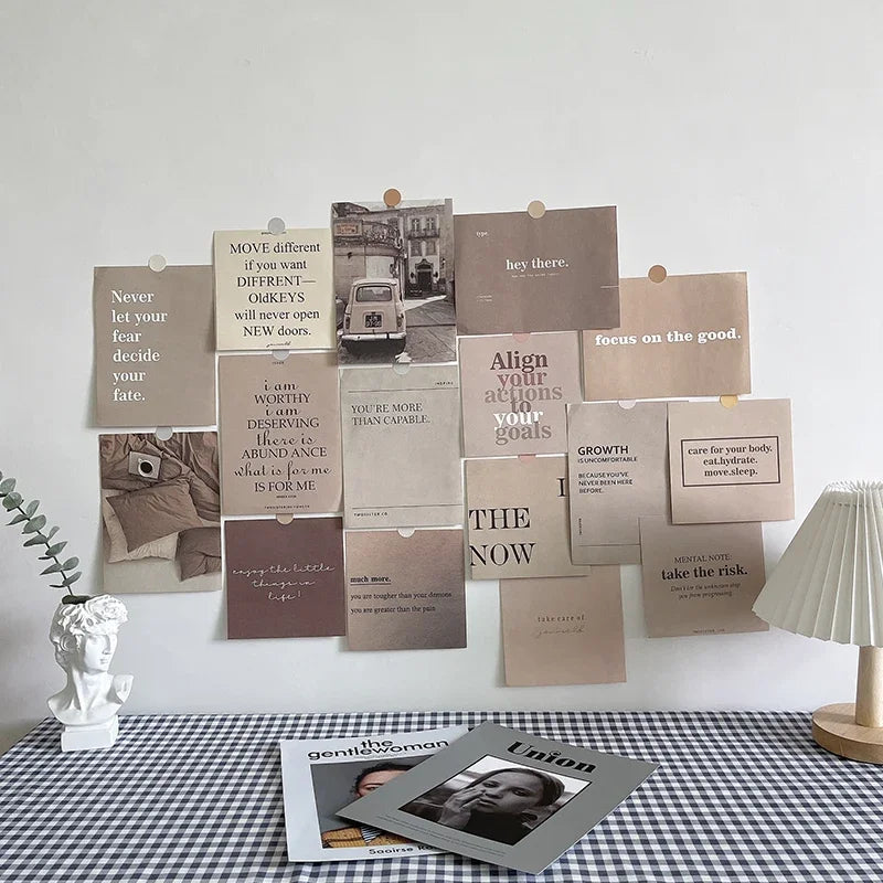 Nordic Retro Wall Photo Card Stickers