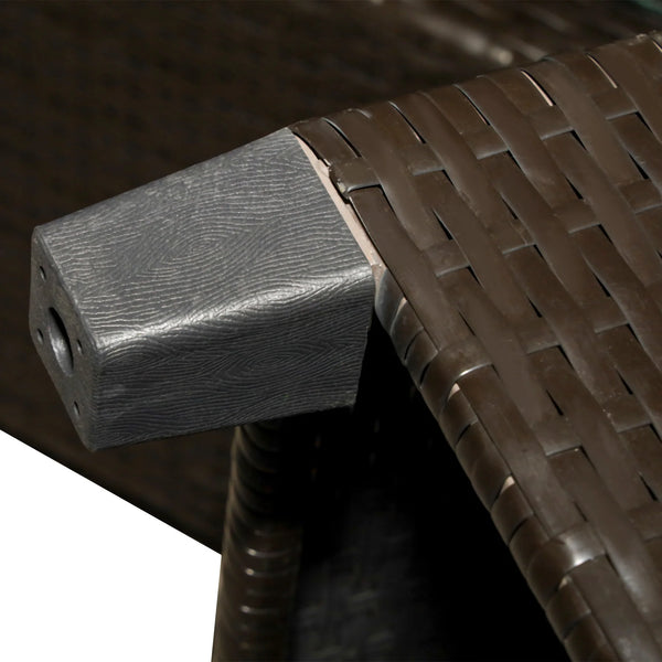 4-Piece Outdoor Patio Sectional Set – Navy Blue