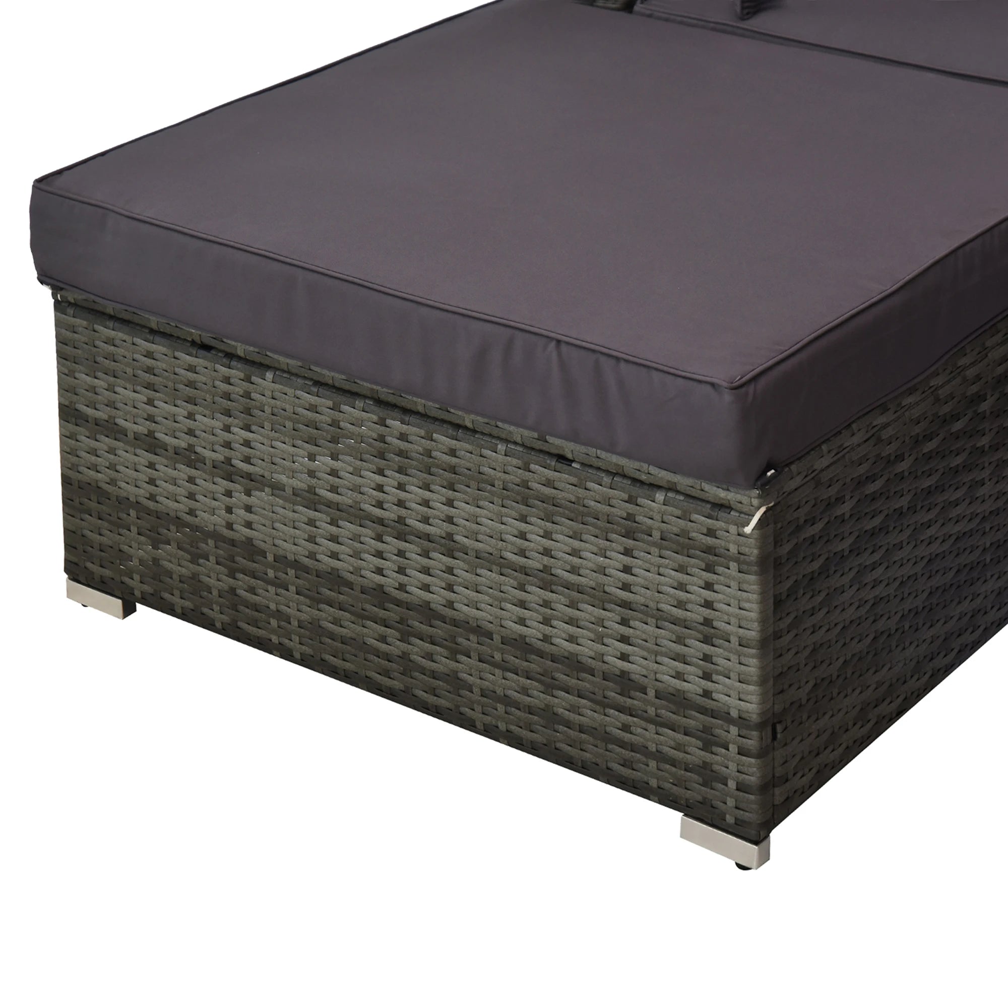 5-Piece Outdoor Rattan Wicker Sofa Set
