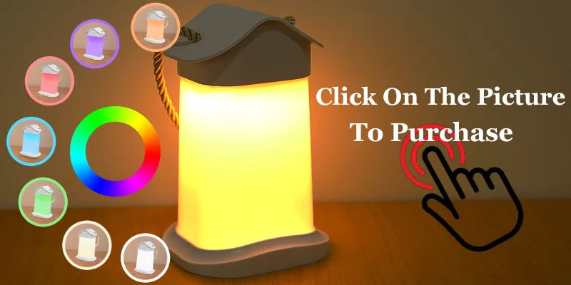 Touch Night Lamp with 3 Dimming Modes – USB Rechargeable