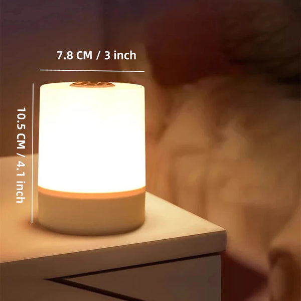 Touch Night Lamp with 3 Dimming Modes – USB Rechargeable