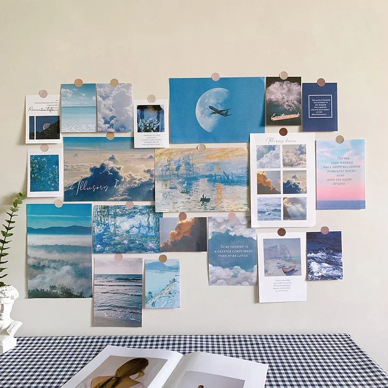 Nordic Retro Wall Photo Card Stickers