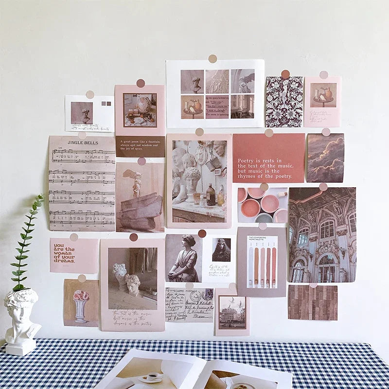 Nordic Retro Wall Photo Card Stickers