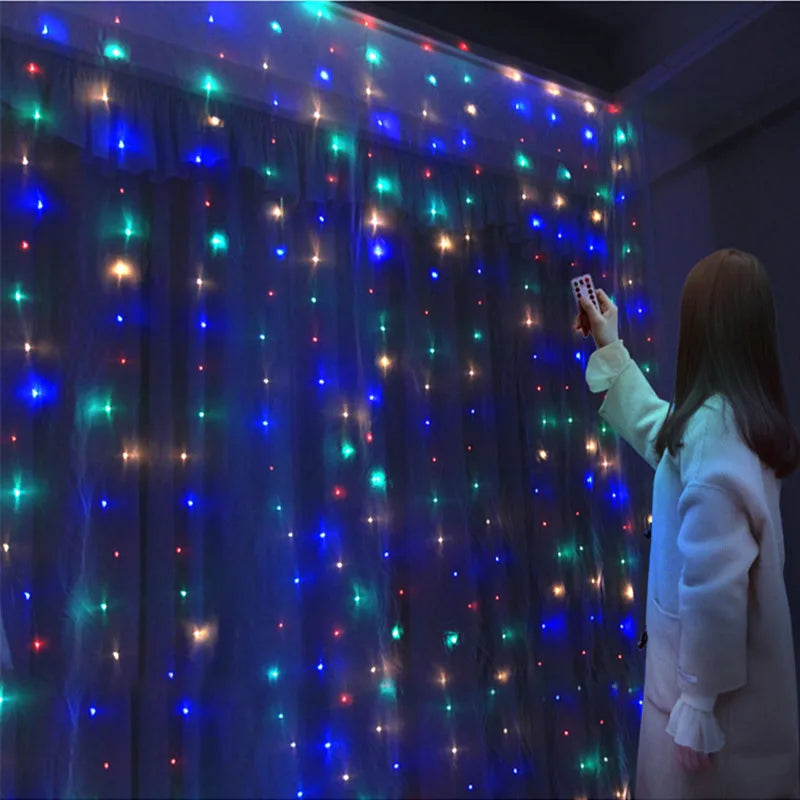 USB Curtain Fairy Lights with Remote (3x3M / 6x3M)