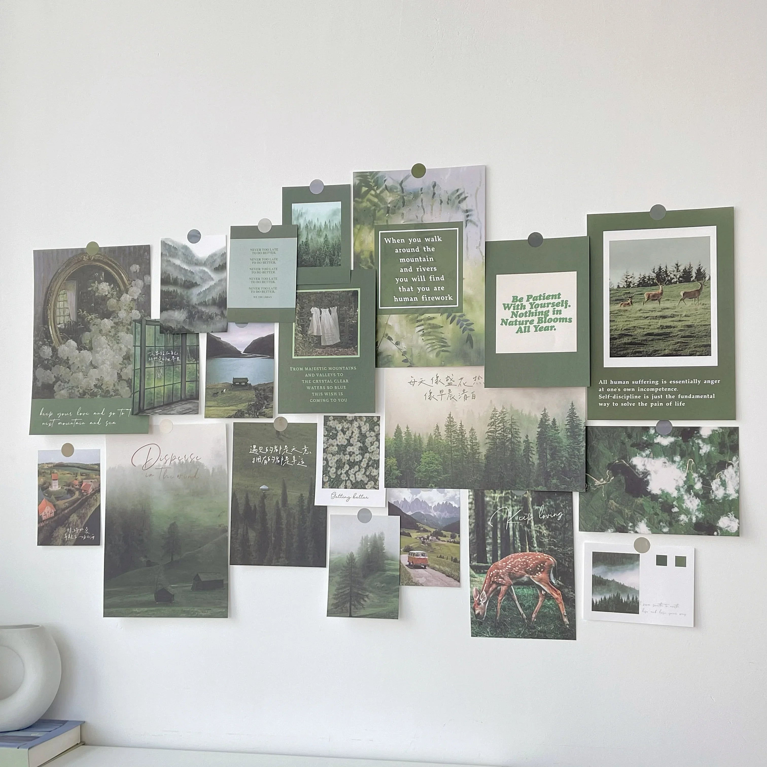 Nordic Retro Wall Photo Card Stickers