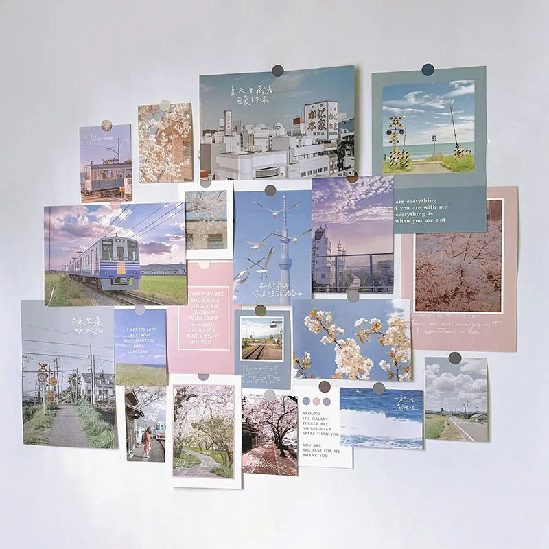 Nordic Retro Wall Photo Card Stickers