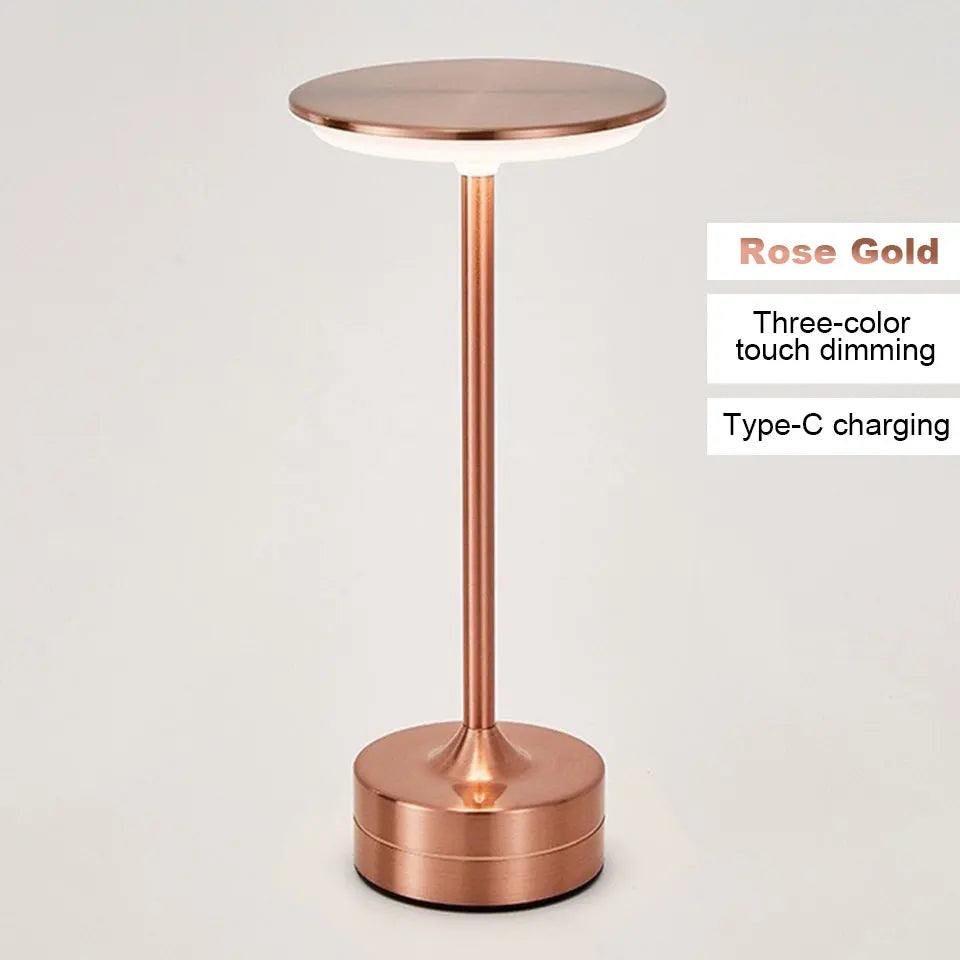 Touch Sensor LED Table Lamp – USB Rechargeable