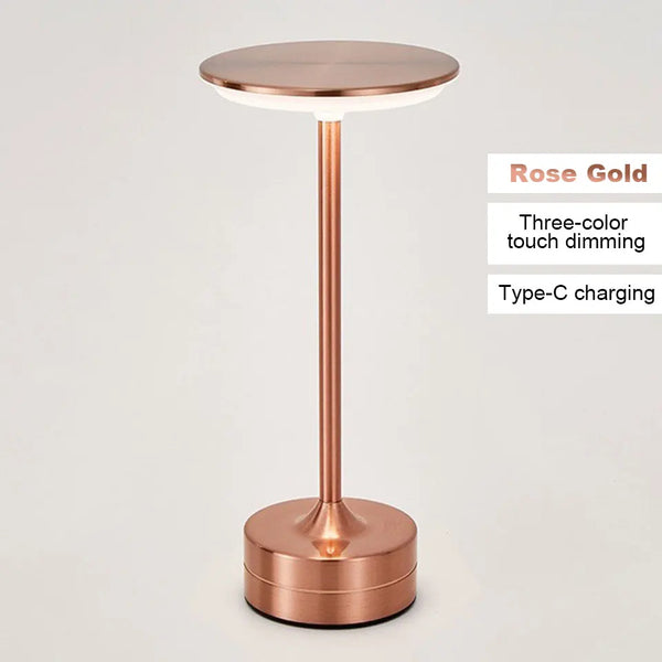 Touch Sensor LED Table Lamp – USB Rechargeable