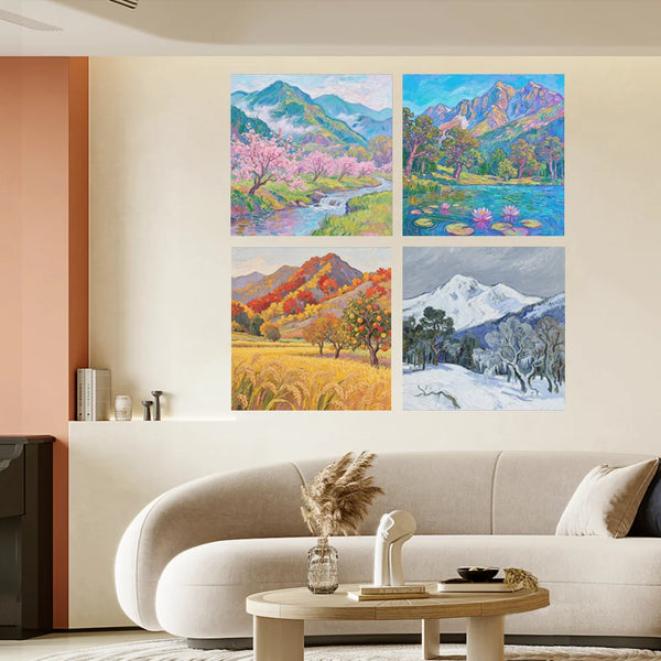 The Four Seasons Canvas Wall Art Print