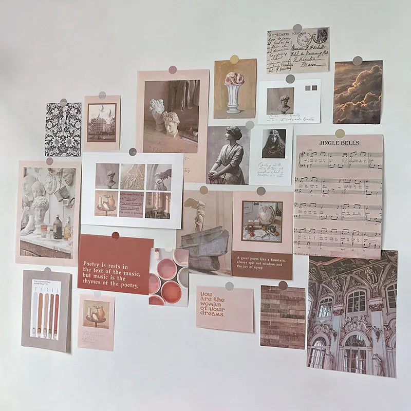 Nordic Retro Wall Photo Card Stickers