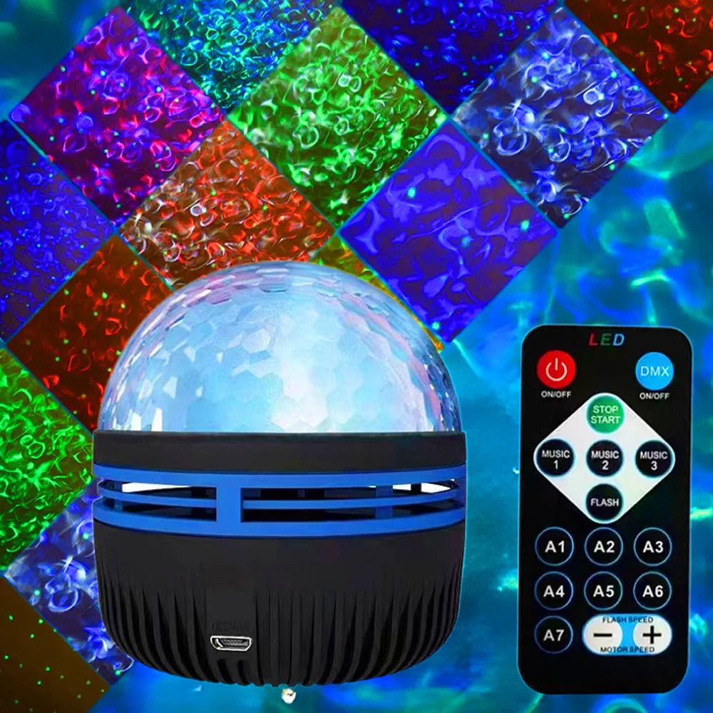 USB LED Starry Sky Projector Night Light with Remote