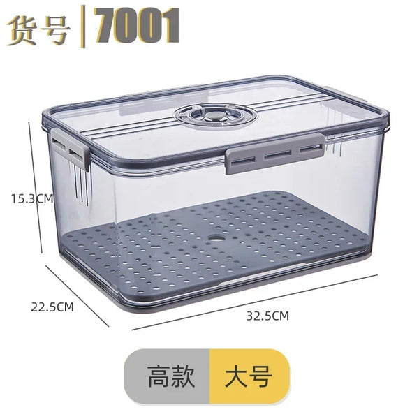 High-Capacity Kitchen Food Storage Organizer Box