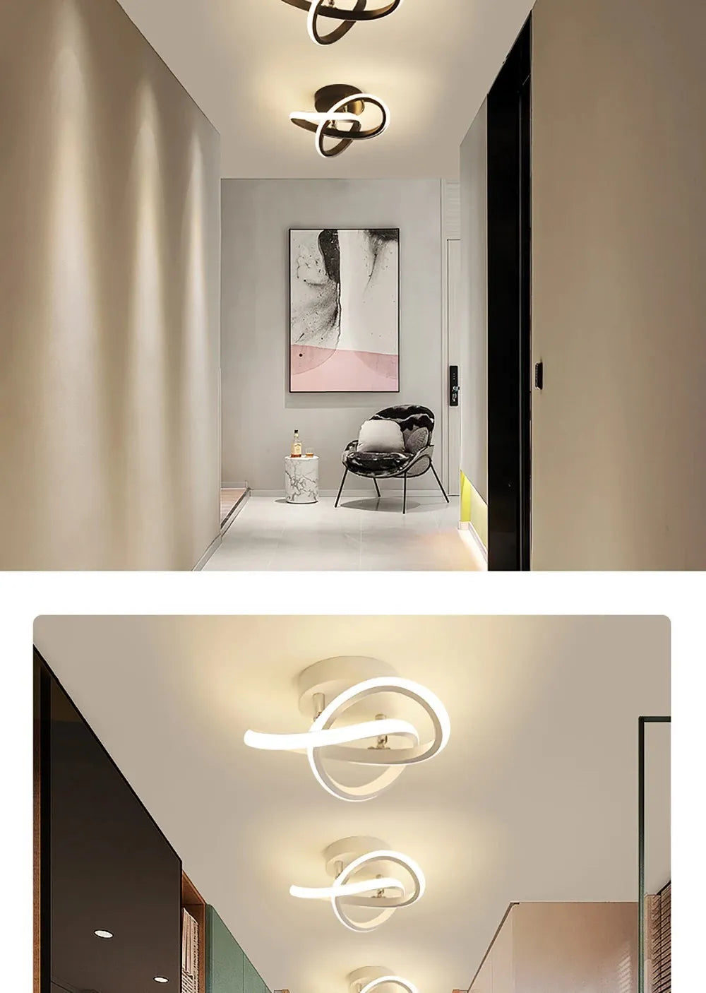 Modern LED Strip Ceiling Aisle Lights