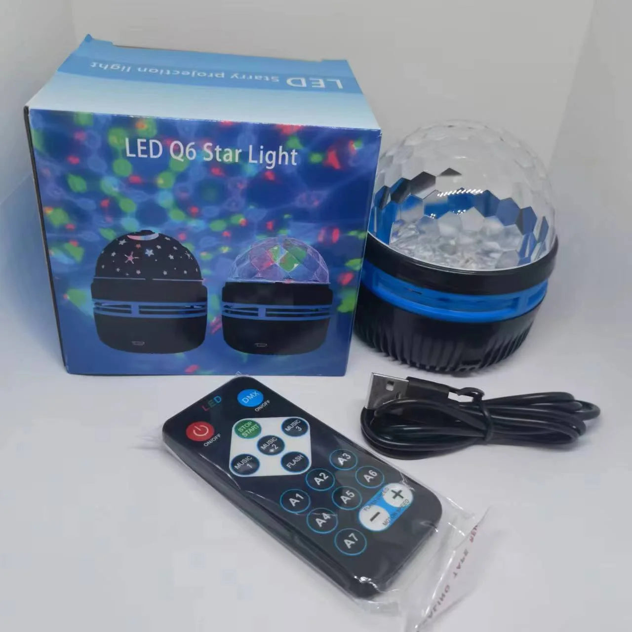 USB LED Starry Sky Projector Night Light with Remote