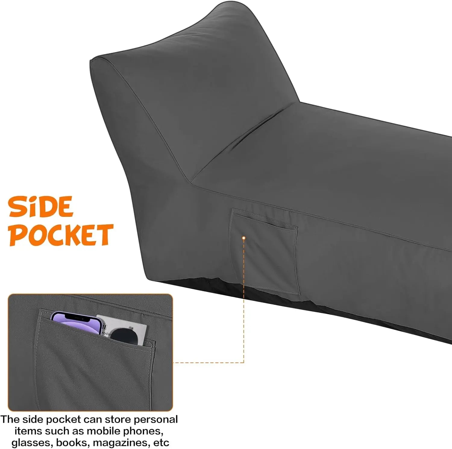 Outdoor Chaise Lounge Recliner – UV & Water Resistant