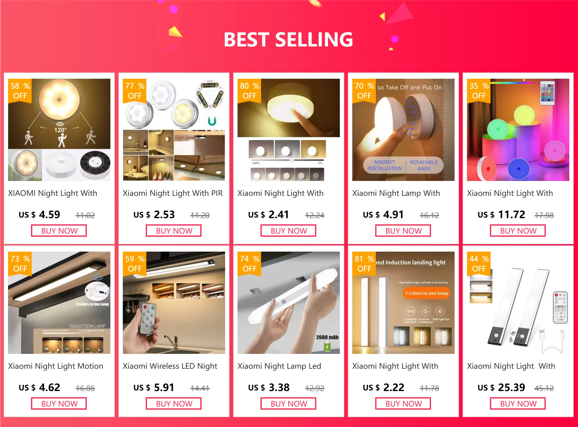 Xiaomi LED Night Light with Motion Sensor