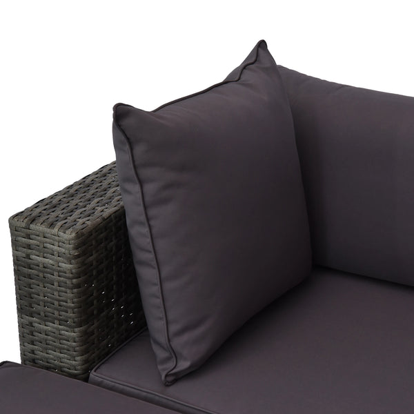 5-Piece Outdoor Rattan Wicker Sofa Set