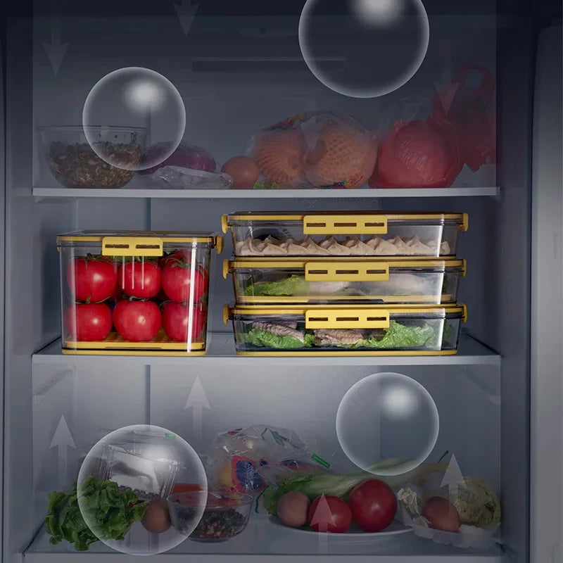 High-Capacity Kitchen Food Storage Organizer Box