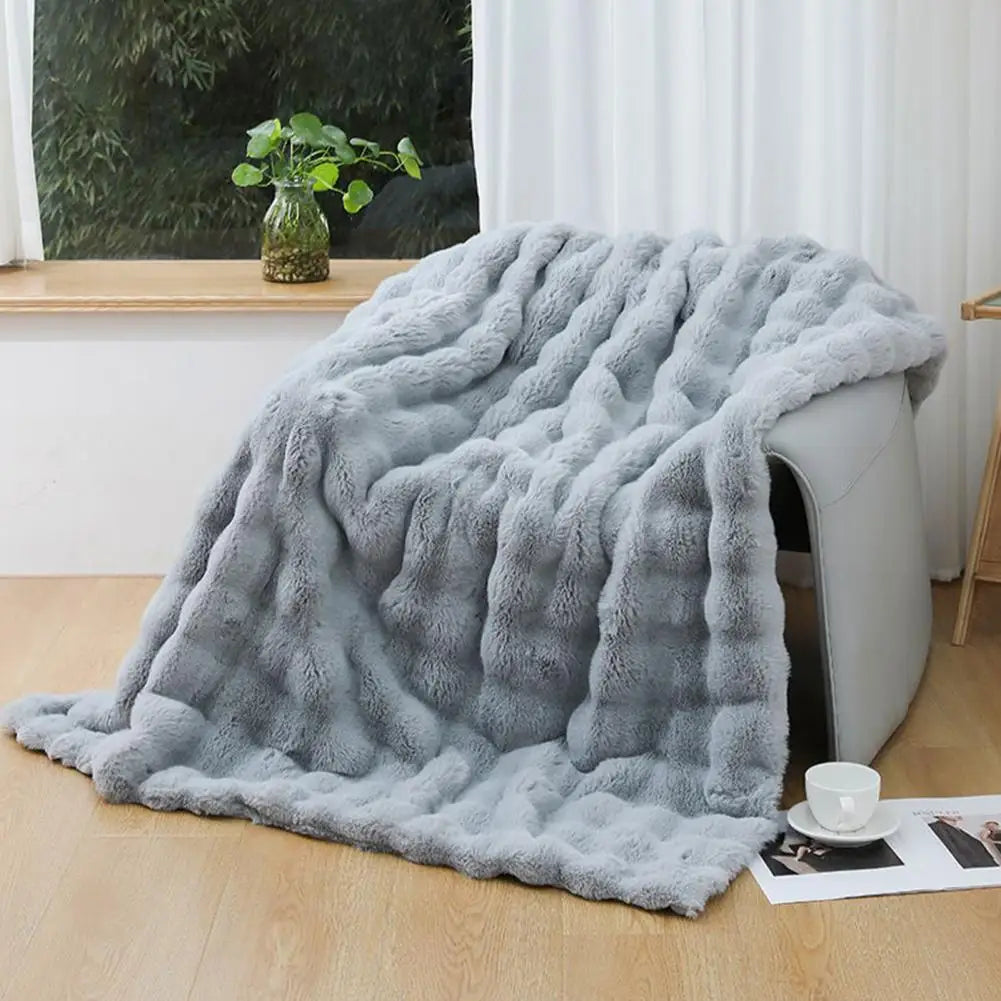 200cm Thick Fuzzy Plush Winter Throw Blanket