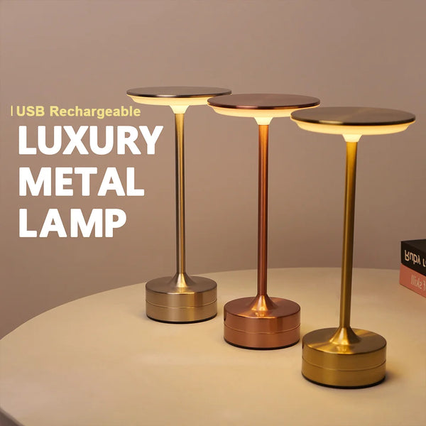 Touch Sensor LED Table Lamp – USB Rechargeable