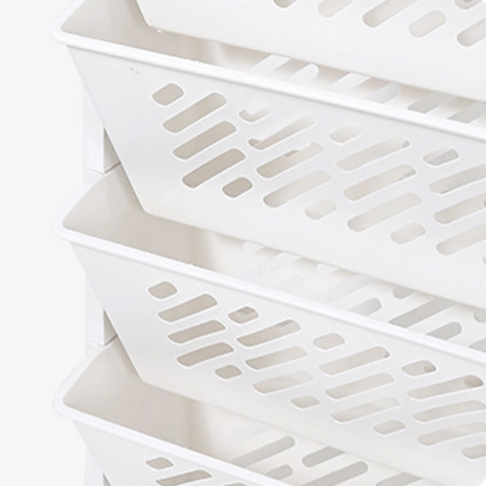 Rotatable Rolling Plastic Bookshelf with Large Capacity