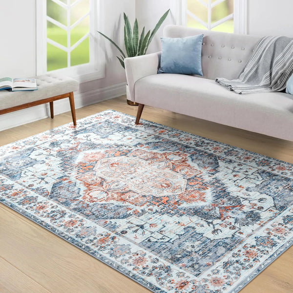 Faux Cashmere Turkish Persian Vintage Area Rug