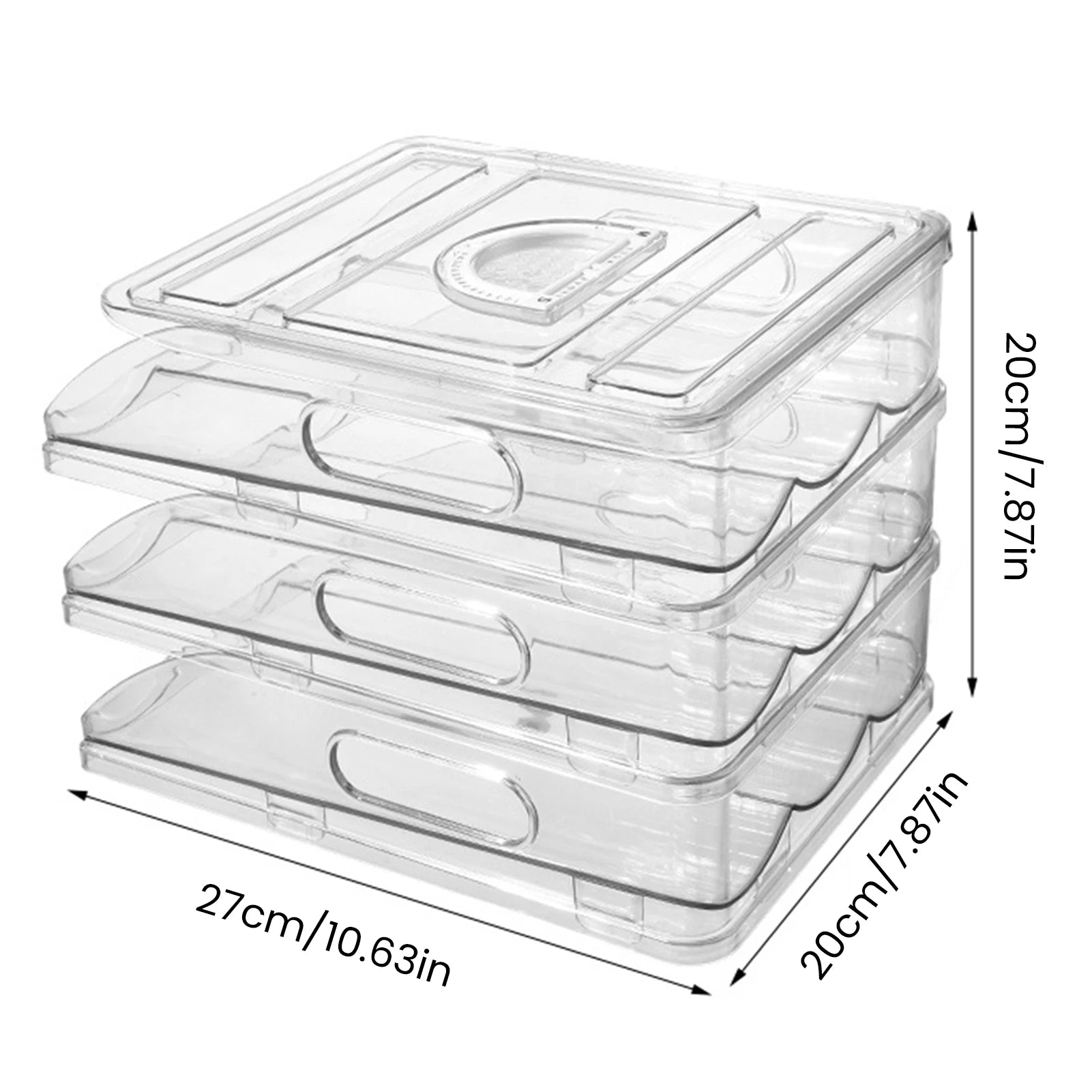 Automatic Rolling Egg Organizer Storage Box