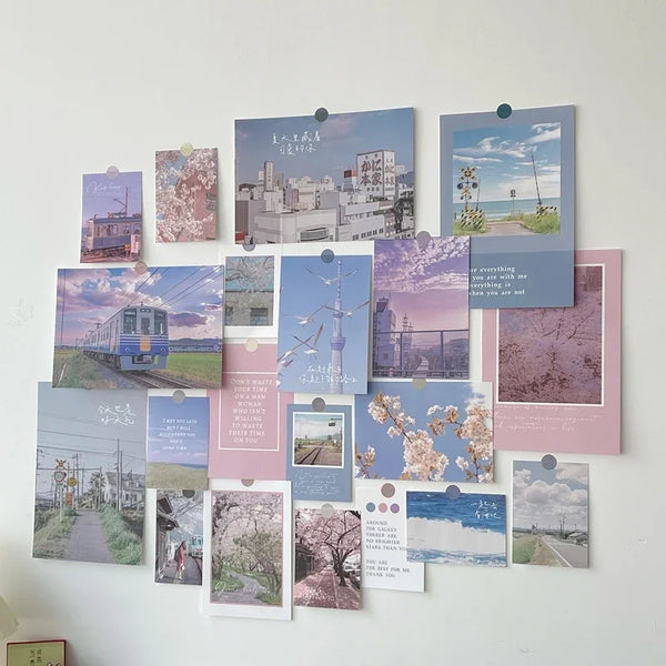 Nordic Retro Wall Photo Card Stickers