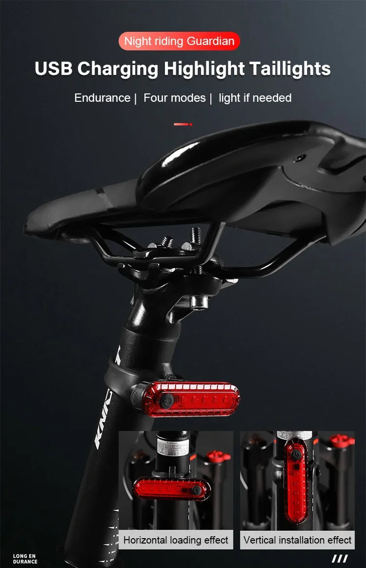 USB Rechargeable Rear Bike Tail Light – Ultra Bright and Easy to Install