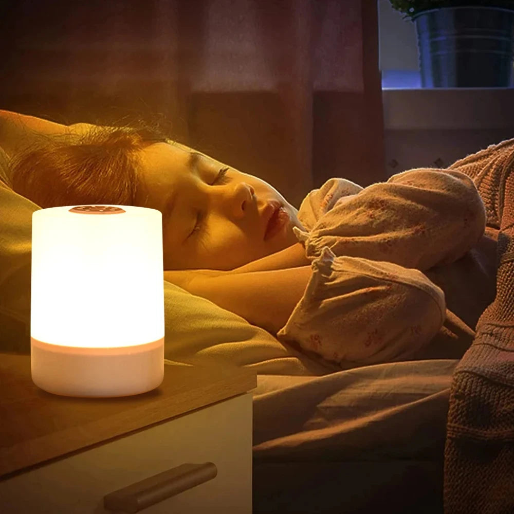 Touch Night Lamp with 3 Dimming Modes – USB Rechargeable