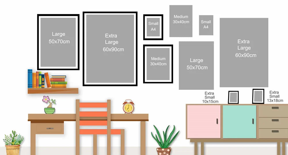 Funny Bathroom Poster – Black & White Canvas Print