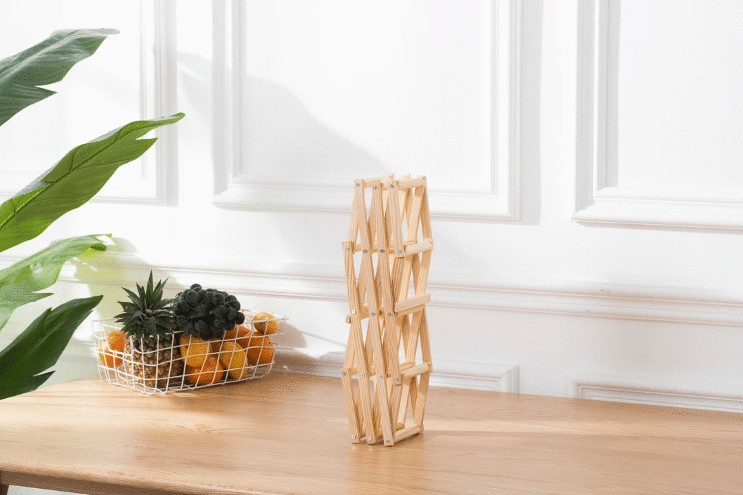 Stackable Wooden Wine Storage Rack (3–10 Bottles)