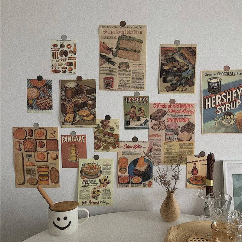 Nordic Retro Wall Photo Card Stickers