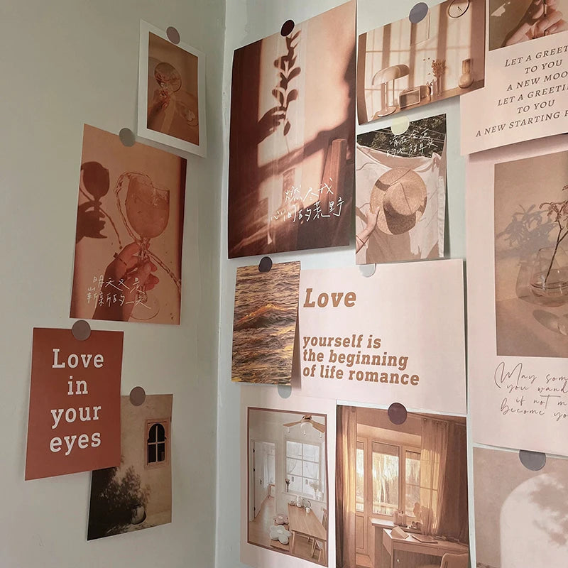Nordic Retro Wall Photo Card Stickers