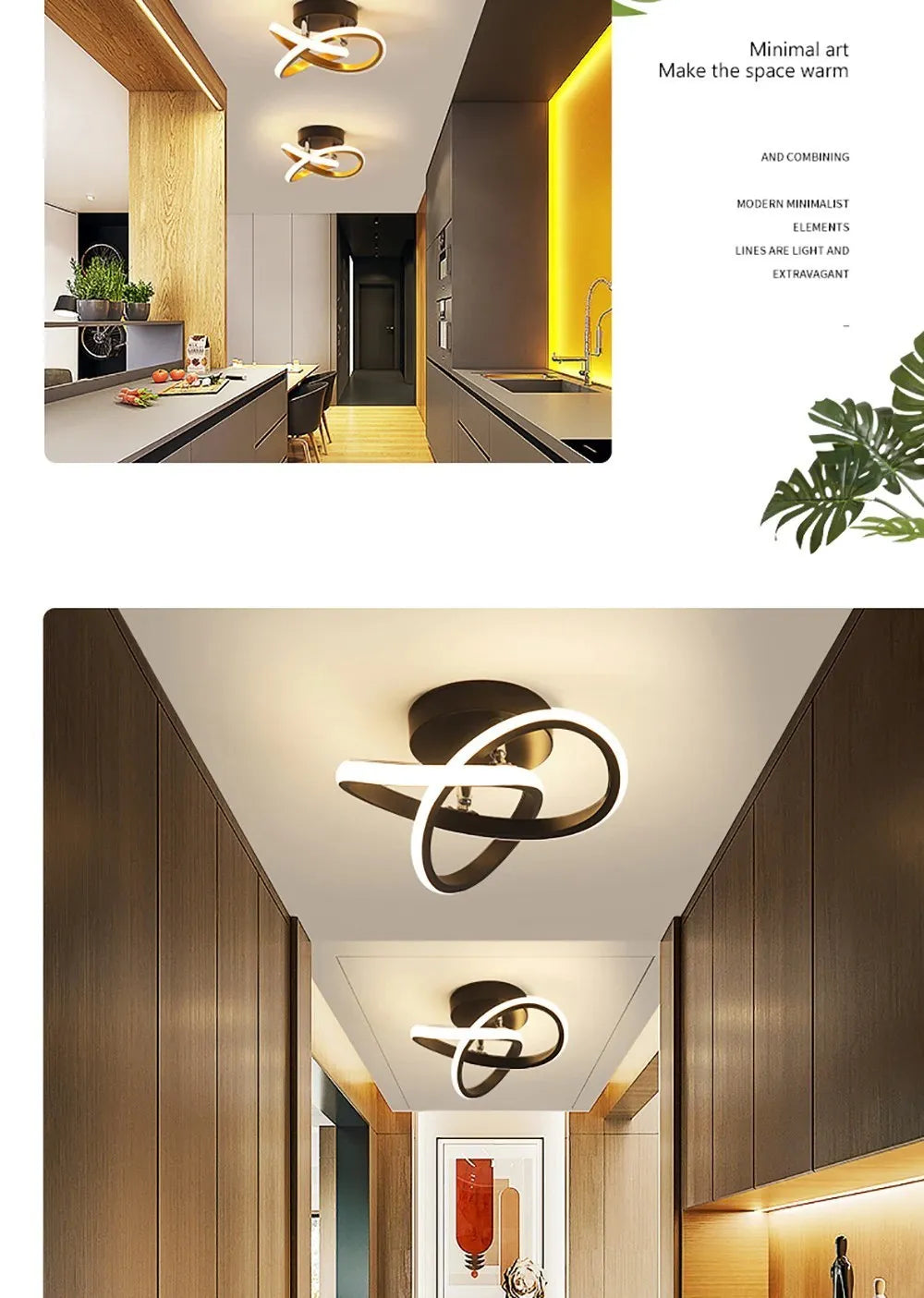 Modern LED Strip Ceiling Aisle Lights