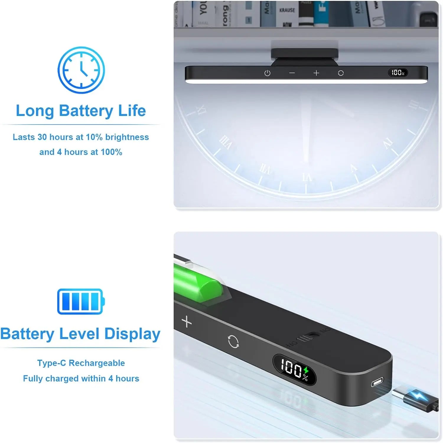 WILLED 5W Dimmable Rechargeable Night & Makeup Light