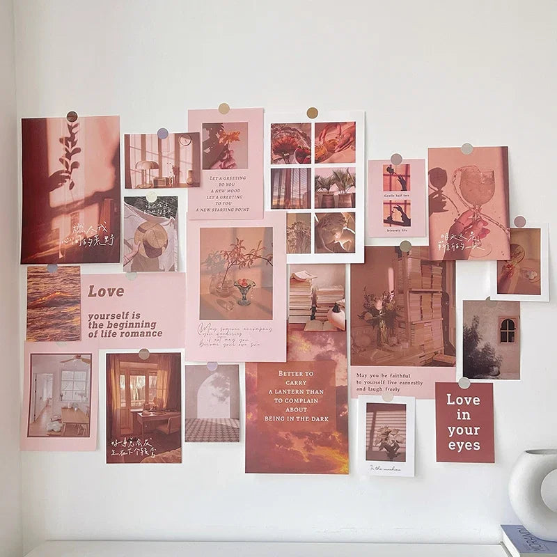 Nordic Retro Wall Photo Card Stickers